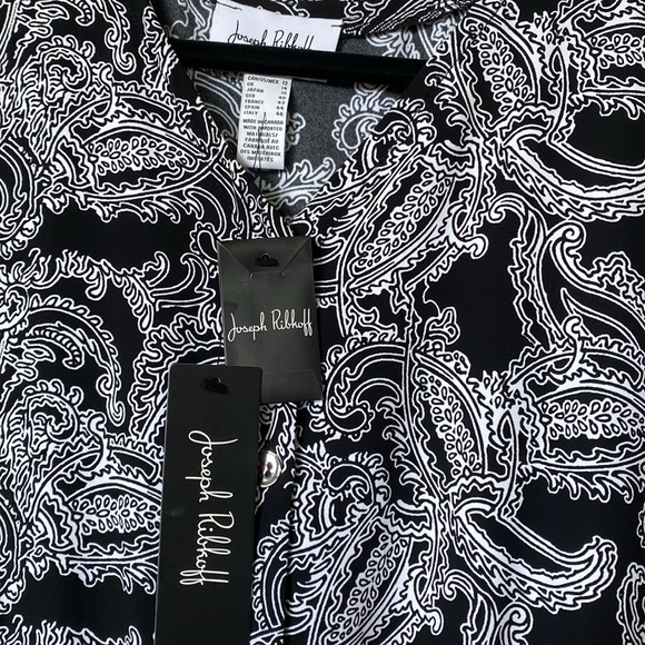 Joseph Ribkoff Black/Multi Top Style 222116 - Picture 5 of 7